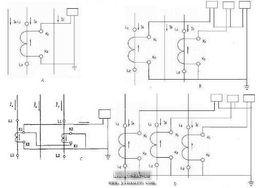 電流互感器,電流互感器的原理和接線圖